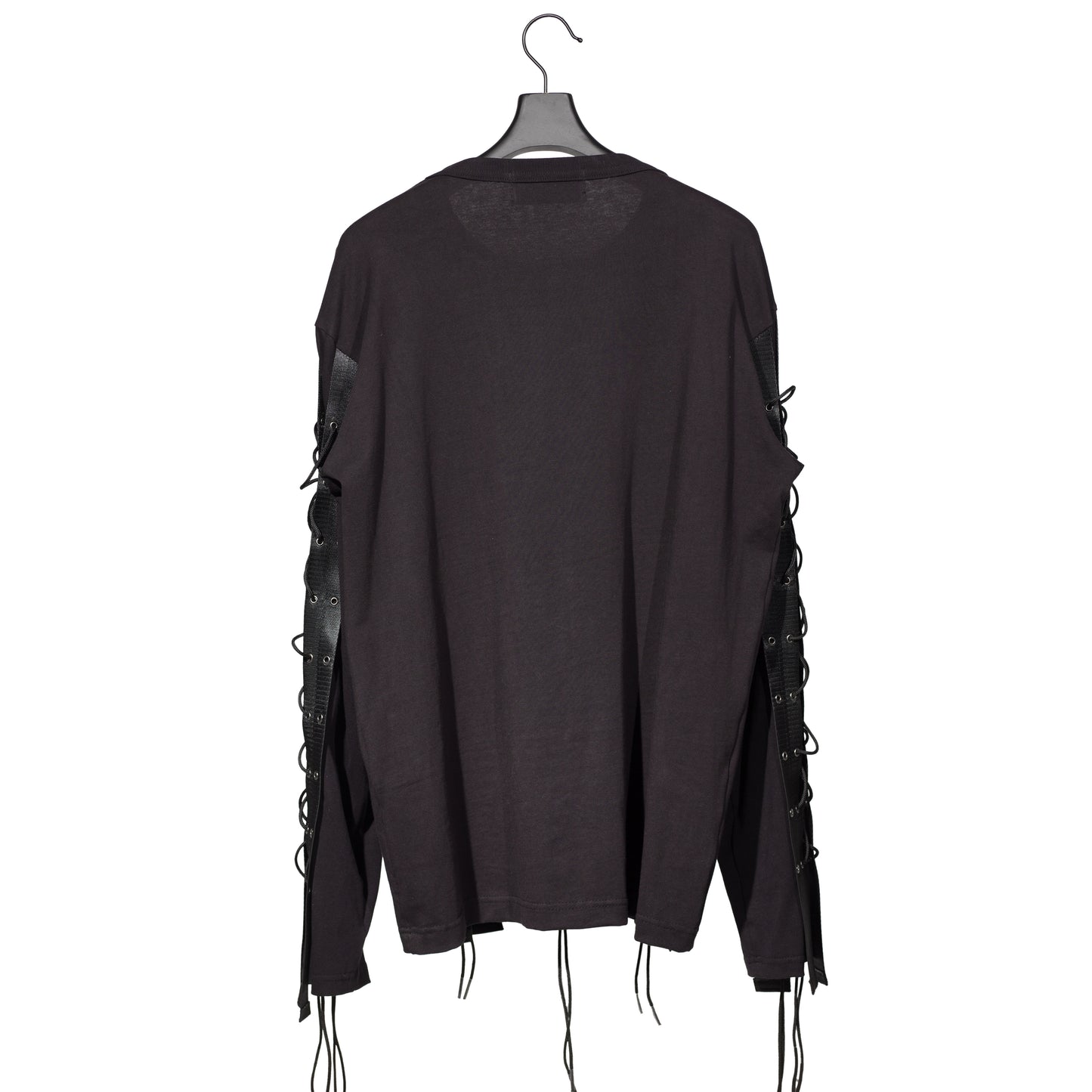 Tripple Lace-up Eyelets Long Sleeves T-shirt