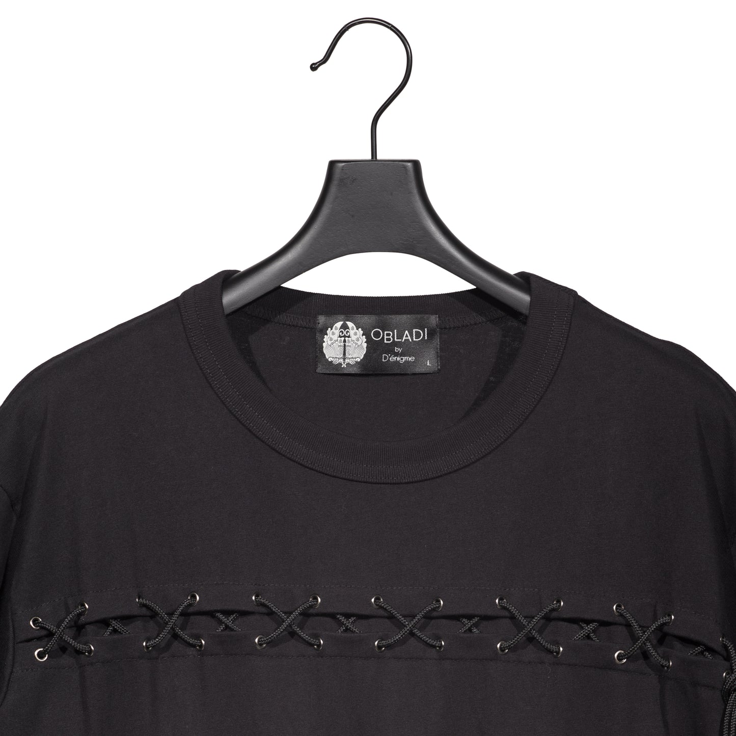 Multiple Lace-up Eyelets T-shirt