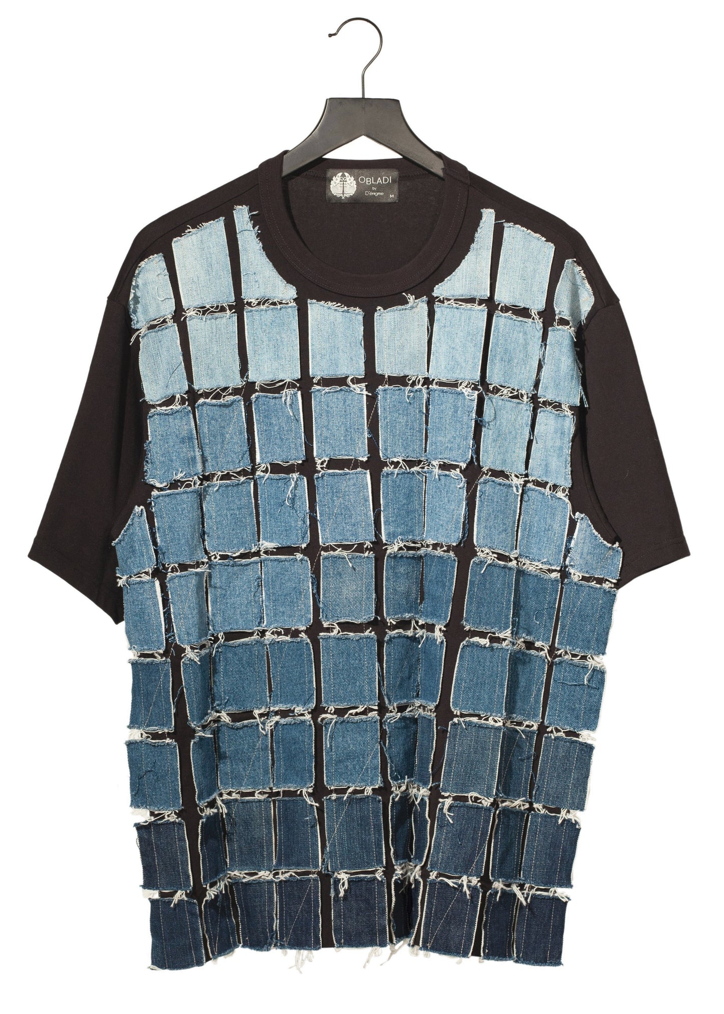 Multiple Jeans Patchwork T-shirt