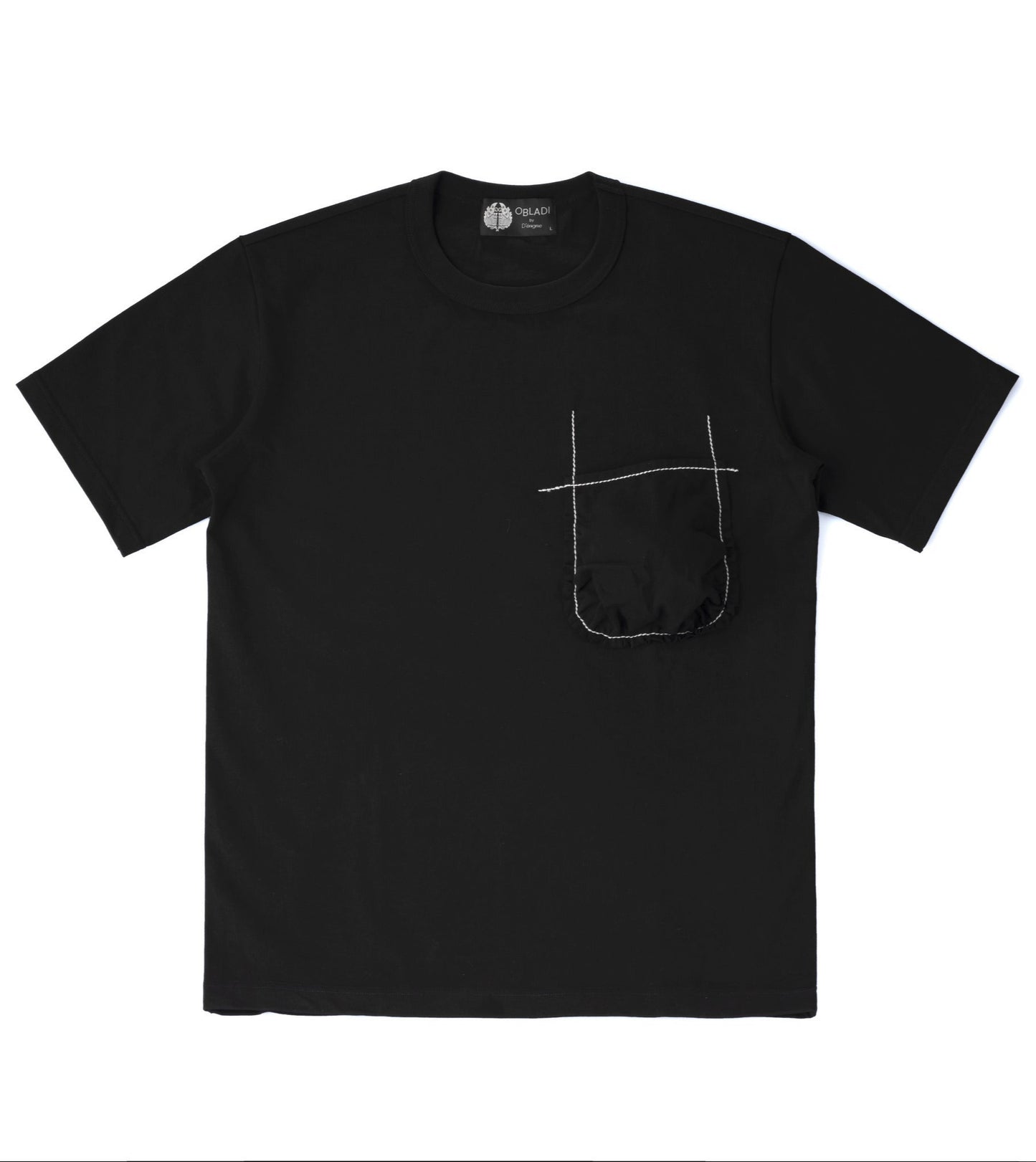 Machine Gathered-Pocket T-Shirt