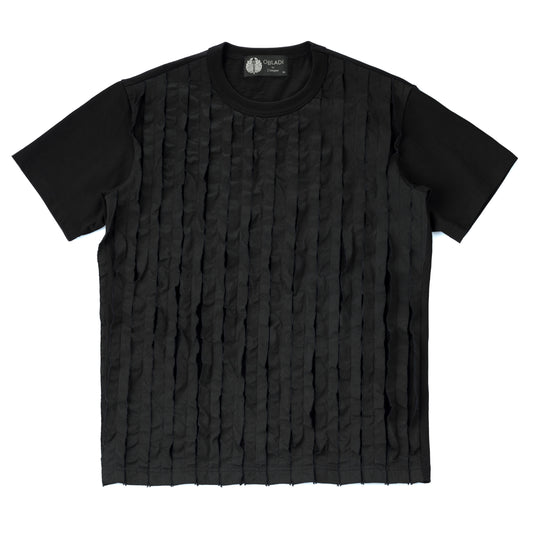 Black Break Tape on Black T-shirt