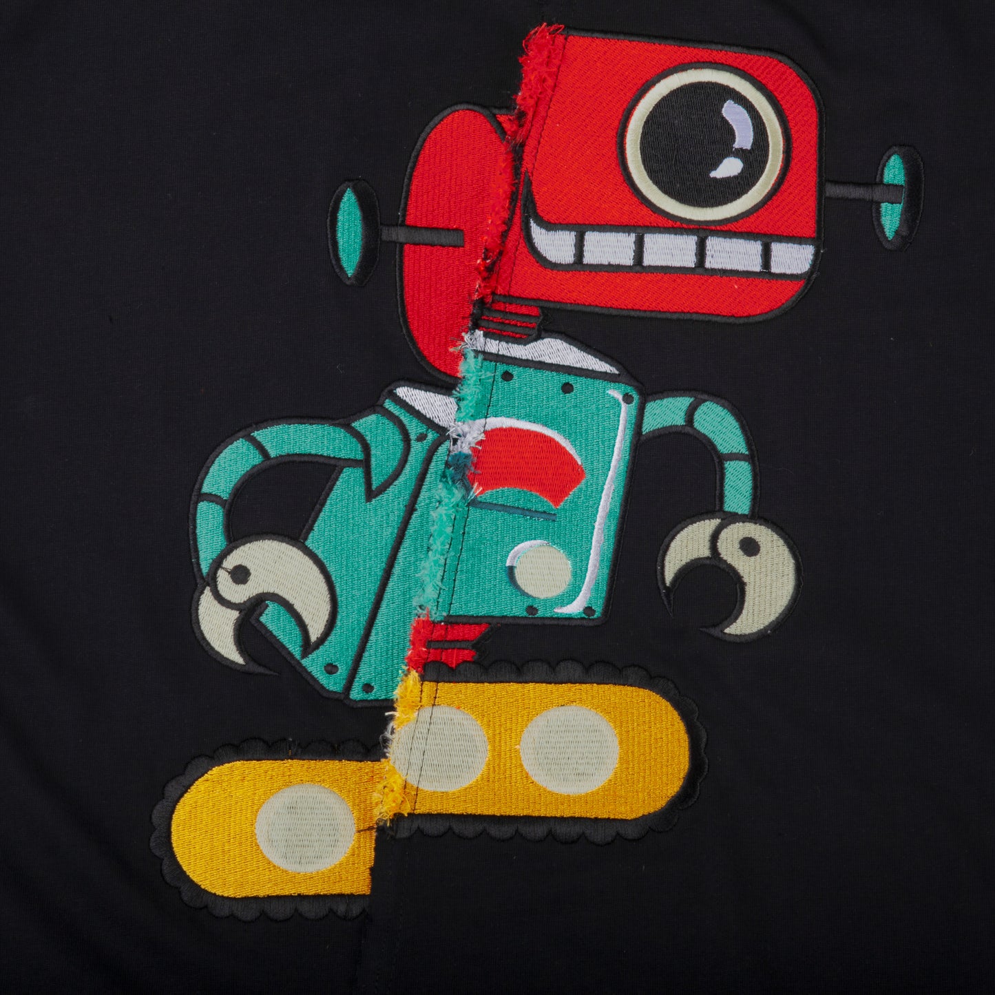 Embroidery Slide Robot T-shirt