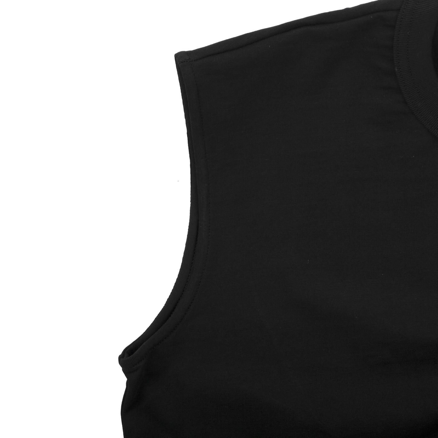 Sleeveless Gathered Buckle T-Shirt