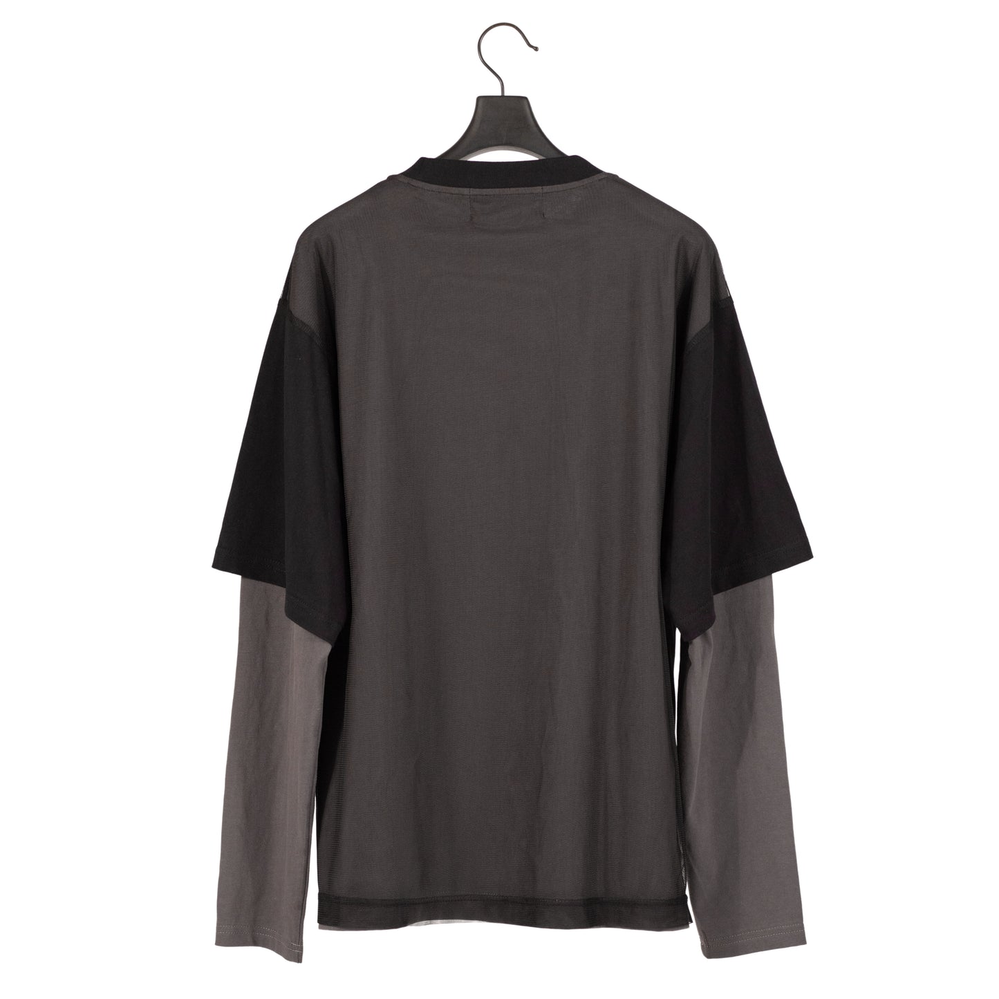 Two Layers Mesh Long Sleeves T-shirt